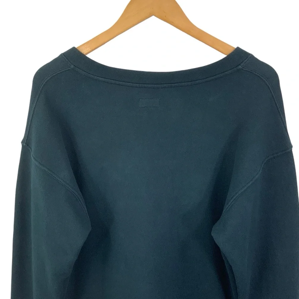 MOTHER The Tie Up Easy Sweatshirt Shoe Lace Top Black Size Large B24 - Picture 6 of 12